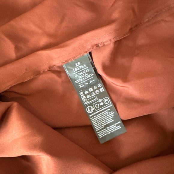 NWT All Saints Herald Satin Slip Dress in Rosewood Red / Rust - Picture 5 of 7